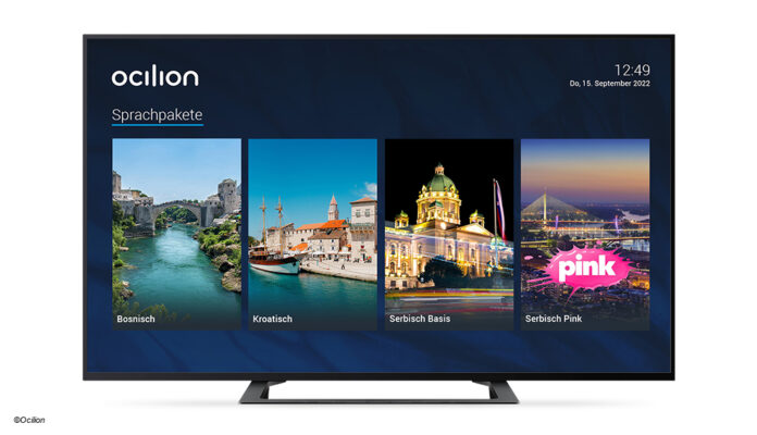 TV-Gerät mit Ocilion-Angebot