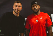 Lukas Podolski und Reece Moore