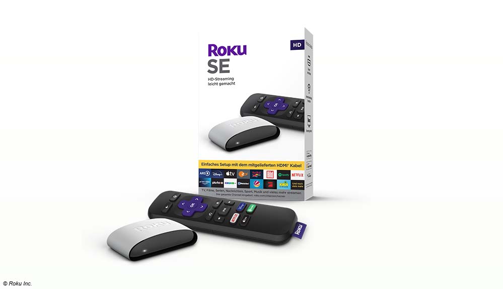 Der neue Streaming Player Roku SE Packshot