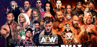 AEW Wrestling Stars Gruppenfoto