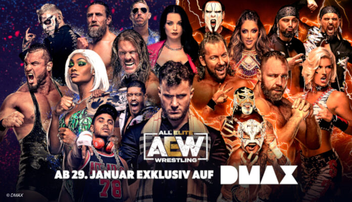 AEW Wrestling Stars Gruppenfoto