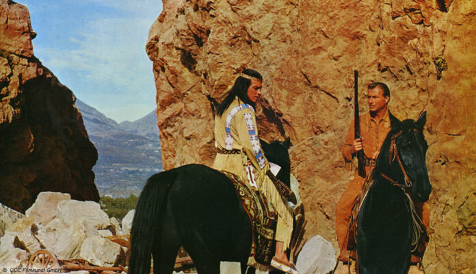 Pierre Brice als Winnetou und Lex Barker als Old Shatterhand