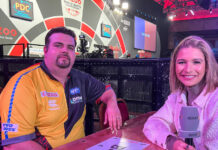 Gabriel Clemens bei der Darts-WM