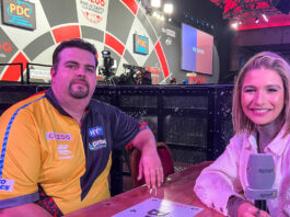 Gabriel Clemens bei der Darts-WM