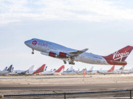 Jumbojet von Virgin Orbit im Tersteinsatz