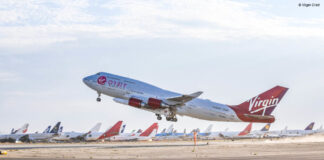 Jumbojet von Virgin Orbit im Tersteinsatz