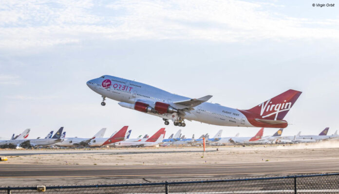 Jumbojet von Virgin Orbit im Tersteinsatz