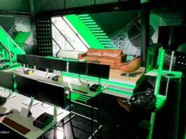 Blick ins Matchday Studio