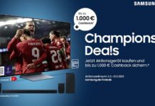 Samsung Cashback 2023 Champions Deals auf TV-Geräte