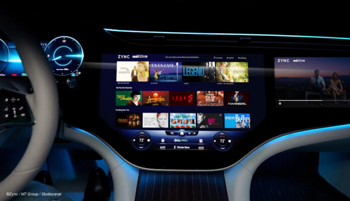 M/ Group, Studiocanal, Zync, Entertainment-Plattform im Auto