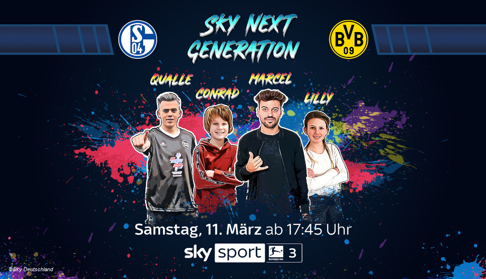 Schalke gegen Dortmund mit spezieller Übertragung für Kinder bei Sky Next Generation