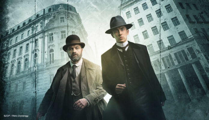 Oskar Rheinhardt (Juergen Maurer) und Max Liebermann (Matthew Beard)