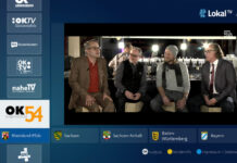 Screenshot des Lokal-TV Portals