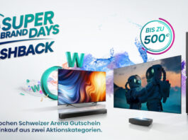 Werbebanner der Super Brand Days von Hisense