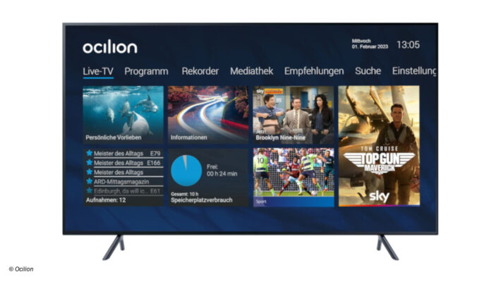 Fernseher mit Ocilion Plattform