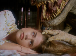 Mädchen und Dinosaurier