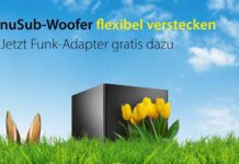 Nubert Oster Aktion 2023 gratis Adapter zu Subwoofer