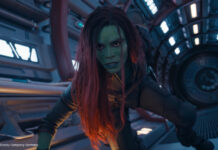 Zoe Saldana in "Guardians of the Galaxy 3"