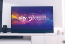 Sky Glass im Wohnzimmer