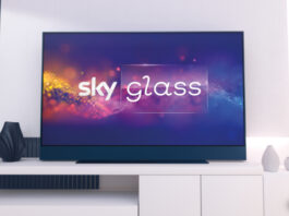 Sky Glass im Wohnzimmer