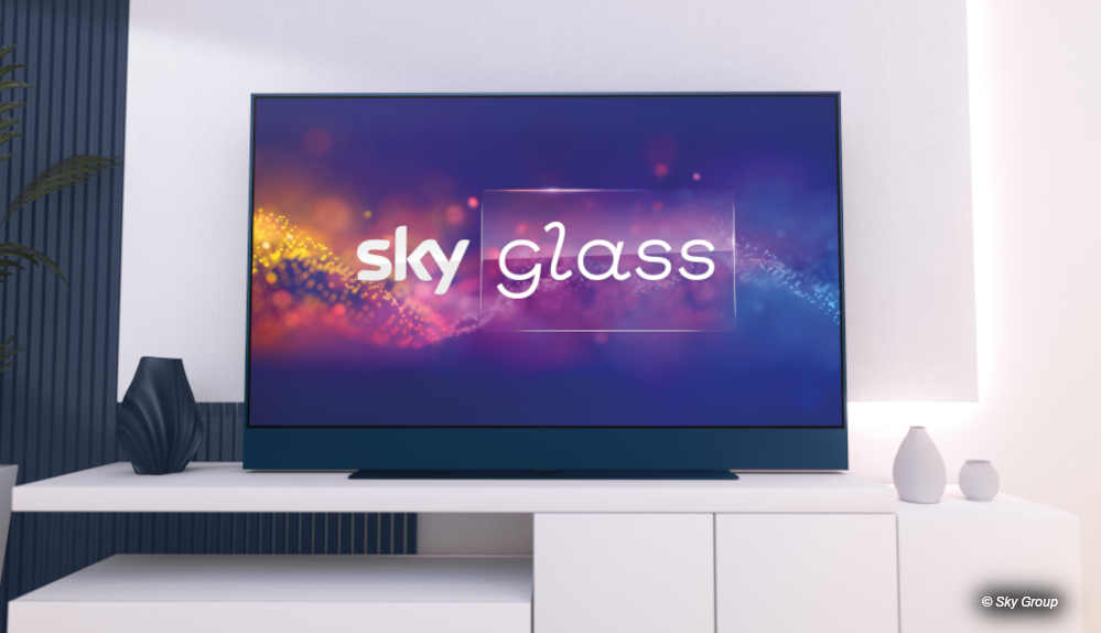 Sky Glass im Wohnzimmer