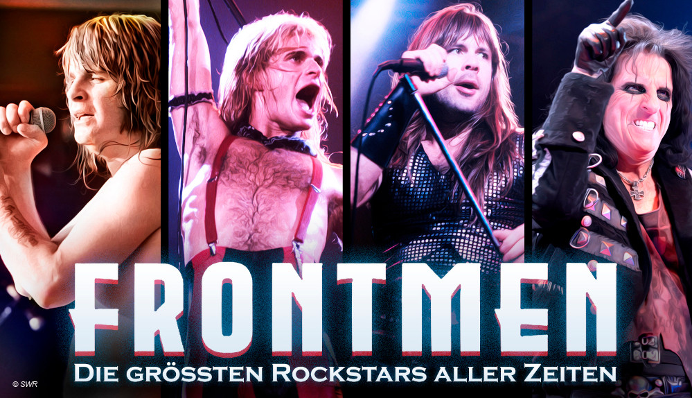 "Frontmen" Ozzy Osbourne, David Lee Roth, Bruce Dickinson und Alice Cooper