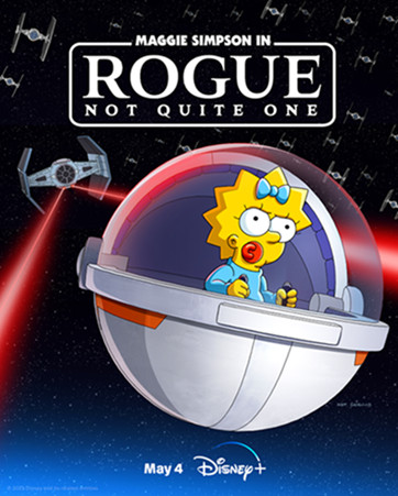 Maggie Simpson im Star Wars Special Rogue Not Quite One bzw. Rogue Nicht Ganz One