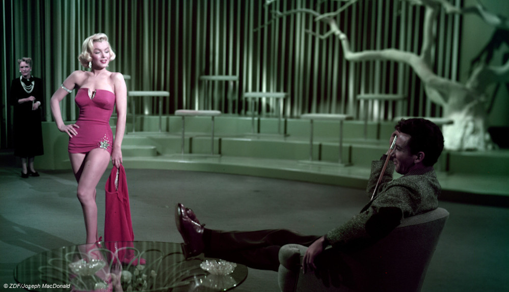 Marylin Monroe in Szene aus "Wie angelt man sich einen Millionär"