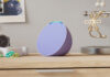 Der Echo Pop, hier in der Farbe Lavendel, ist das neue Modell der Flotte von Alexa-Lautsprechern