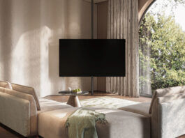Wohnzimmer mit Loewe TV
