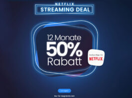 Waipu.tv mit Netflix 50 Prozent Rabatt