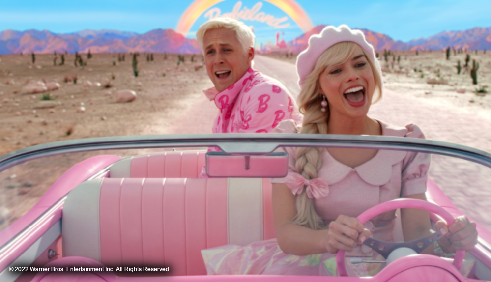 Margot Robbie und Ryan Gosling in "Barbie"