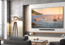 Samsung QLED TV im Wohnzimmer