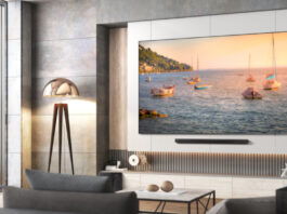 Samsung QLED TV im Wohnzimmer