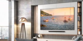 Samsung QLED TV im Wohnzimmer