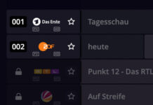 EPG bei Waipu.tv - das Erste auf Sendeplatz 1, ZDF auf sendeplatz2. Die Empfehlungen der Medienanstalten sind mit der TV-Senderumstellung erfüllt.