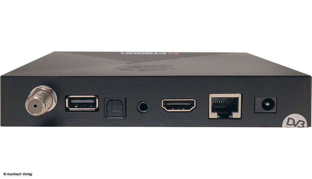 Die funktionale Ausstattung der Octagon-Einstiegsbox setzt sich auch an der Rückseite fort, einen USB 3.0-Anschluss sucht man vergebens