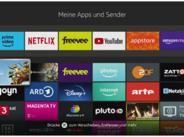 Die Hauptseite von Fire TV ist auf die persönlichen Vorlieben des Nutzers abgestimmt. Im Unterpunkt Apps werden sämtliche installierte Erweiterungen aufgezeigt