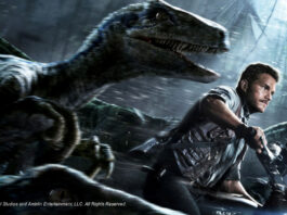 Chris Pratt flieht vor Dinosauriern