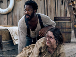 Corey Hawkins und Aisling Franciosi in "Die letzte Fahrt der Demeter"