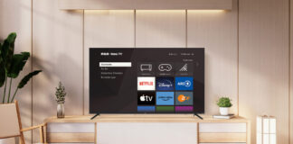 Ein RCA-Fernseher mit Roku TV Oberfläche