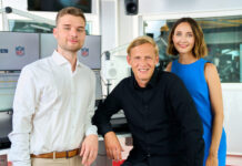 Die drei Hosts von RTL NFL Radio im Studio