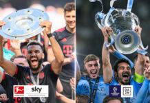 Sky und DAZN Fußball Banner