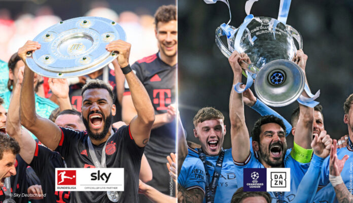 Sky und DAZN Fußball Banner