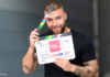 Filip Pavlović am Set von "Alles was zählt"