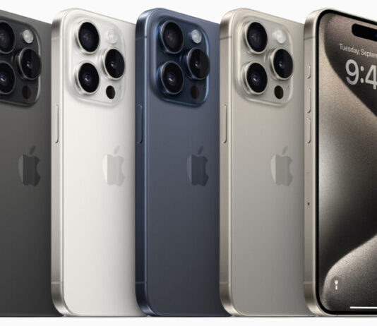 Apple iphone 15 pro in 4 Farben