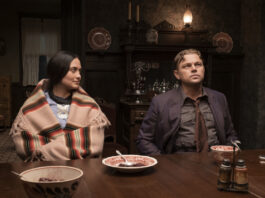Lily Gladstone und Leonardo DiCaprio in "Killers of the Flower Moon"