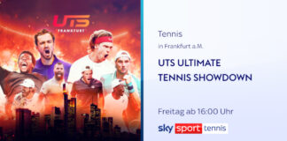Sky Ultimate Tennis Showdown Banner mit Sendezeit