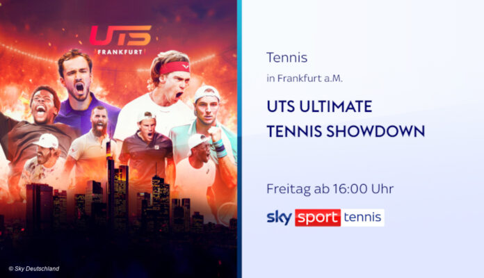 Sky Ultimate Tennis Showdown Banner mit Sendezeit