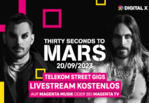 Thirty Seconds to Mars Telekom Werbebanner